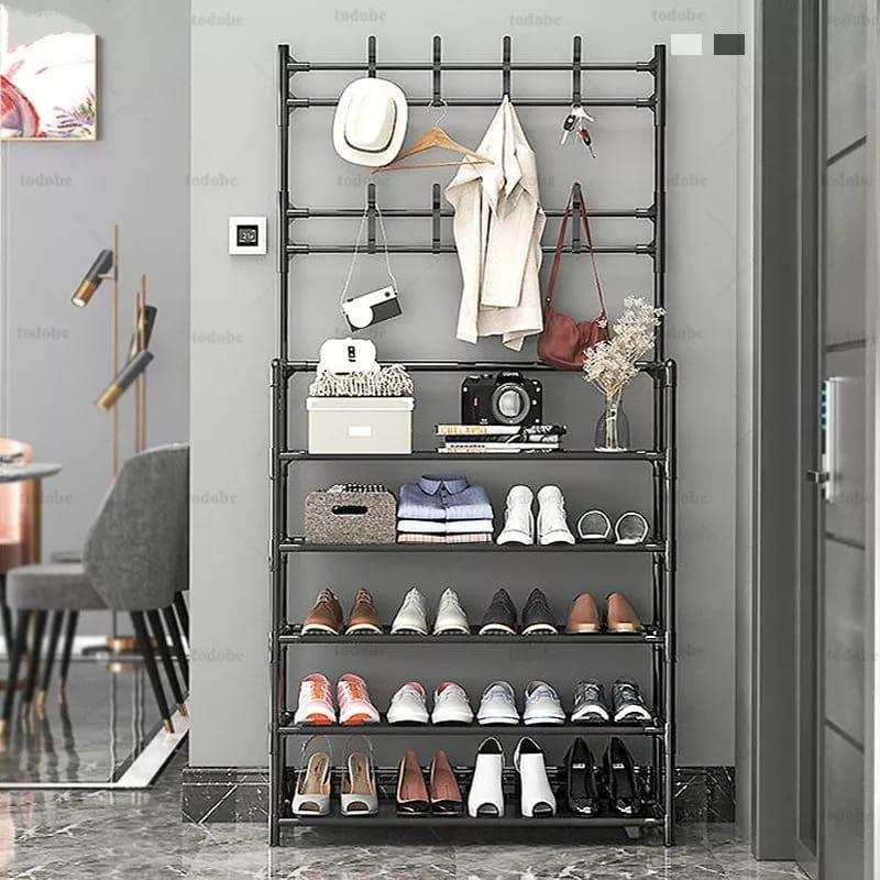 🧥 Organizador Perchero Zapatero Multifuncional 3 en 1 👟✨