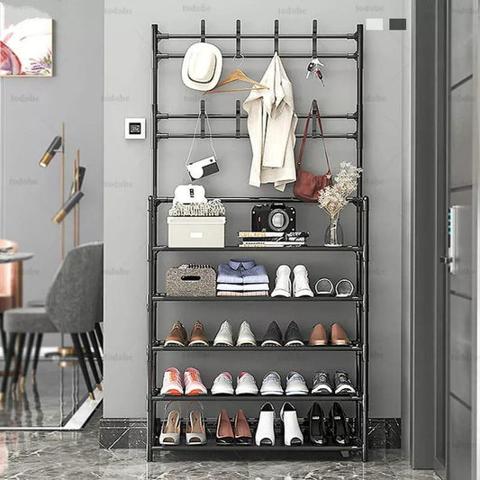 🧥 Organizador Perchero Zapatero Multifuncional 3 en 1 👟✨