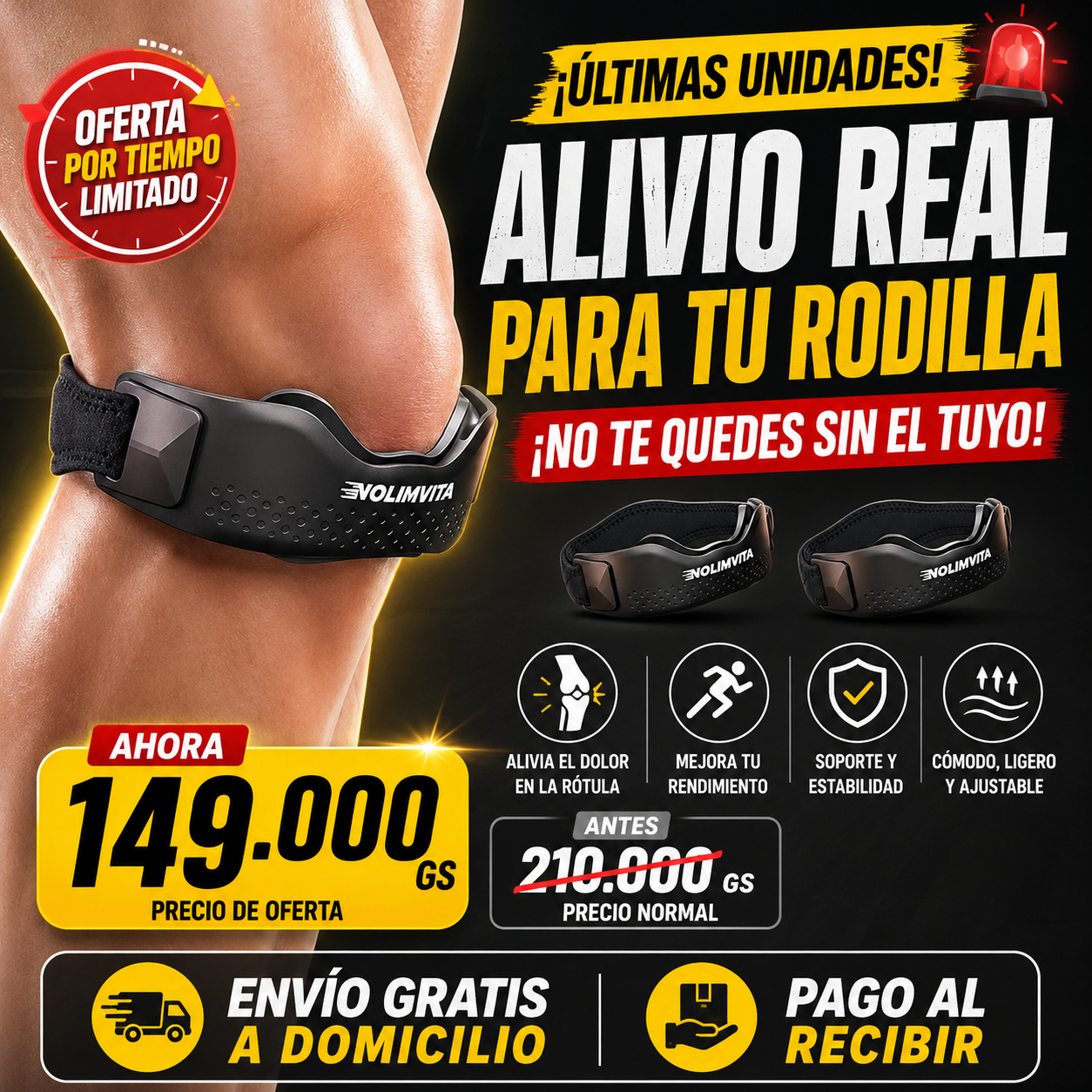 Cinta Rotulianopara rodilla
